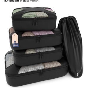 Shacke Black Packing Cubes Set
